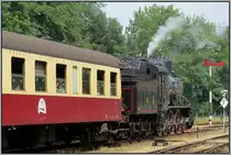 Ein Stimmungbild vom Jubil�umsfest 2013 der Eisenbahnfreunde ZLSM. Die schwedische SJ 1040 steht mit einen Sonderzug abfahrbereit am Bahnsteig. Gleich geht es nach 
Kerkrade. Aufnahme vom 14.07.2013.