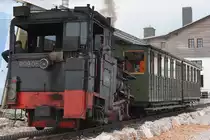 N�SBB 999.05 am 14.Juli 2013 in der Bergstation Hochschneeberg.
