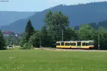 AVG ETW 881  Kombicard neues Design  und 8** auf dem Weg nach Freudenstadt Hbf. Hier konnte ich das Duo am 07.07.2013 kurz vor Heselbach fotografieren.