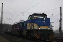 EVB 41551 �berf�hrte am 16.2.13 die Floyd 450 006 von Cuxhaven nach Krefeld-Linn.Ab dort wurde die Floyd Lok mit einem Getreidezug nach Ungarn �berf�hrt. 