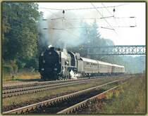 Die R�ckreise des IGE Sonderzuges am 25.9.2006. Bis Melk wurde der Sonderzug R 16602 (Wien-West nach Hersbruck) von 919.138 der Fa. Brenner&Brenner gezogen. Die Aufnahme entstand bei der Durchfahrt in Tullnerbach-Pressbaum.