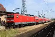 DB Rostocker S-Bahn BR 112 (112 190-4) Warnem�nde am 16. Juli 2013.