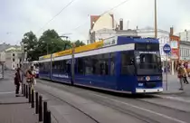 Rostock RSAG SL 6 (D�wag/DWA-6NGTWDE 659) Doberaner Platz am 24. Juni 2004.