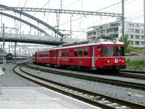 Be 4/4 513 Pendelzug aus Thusis f�hrt in den Bahnhof Chur ein. (27.09.2006)