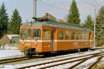 Be 4/4  Hirschthal  der AAR im Februar 2005 abgestellt in Sch�ftland