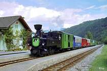 MURTALBAHN. U 11 mit Dampfbummelzug in Stadl (29. August 2006)