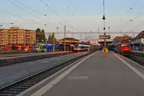 SBB: Hochbetrieb auf dem HB-Solothurn am 26. Juli 2013 fr�h morgens.
Foto: Walter Ruetsch