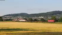 120 154-0 mit dem EZ 52193 (Frankfurt H�chst Gbf-Mannheim Rbf) bei Heddesheim 8.7.13