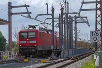 Seit dem 02.07.2013 ist die neue Anklamer Eisenbahnbr�cke in beiden Richtungen befahrbar. Zuletzt wurde die Richtung nach Berlin freigegeben, hier mit RE 3 von Stralsund.