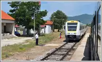 In Padene begegnen wir dem ICN 521 mit dem einzigen betriebsf�higen 7123 007. (03.07.2013)