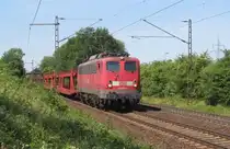 140 600-8 zieht am 16. August 2013 einen gemischten G�terzug durch Ahlten in Richtung Lehrte.