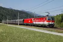 1144 225 + 1116 258 mit G�terzug in Kammern am 16.08.2013.
