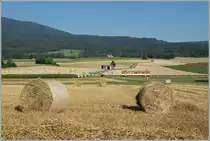 Der BAM Be 4/4 N° 15 als Regionalzug 13 bei Villars-Bozon.
15. August 2013