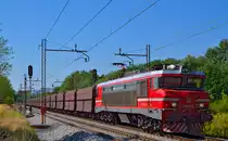 S� 363-001 zieht Erzzug durch Maribor-Tabor Richtung Norden. /17.8.2013