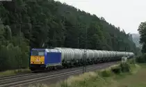 146 519-4 mit einem Kesselwagenzug bei Rhina 9.7.13