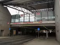 Die Haltestelle am Erfurter Hauptbahnhof am 13.04.2013.