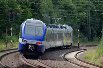 BR 429 / ET 302 Meridian Flirt 3 als �berf�hrungsfahrt am 15.08.2013 in G�tzenhof gen Fulda.