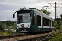 Siemens Combino 412 Ijburg auf der Linie 96 zum Kirchsteigfeld. Aufgenommen am 18.08.2013 zwischen Bisamkiez und Abzweig Betriebshof VIP.