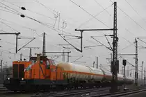 Northrail/BSM Revita Twin 241 007 am 9.3.13 mit einem Gaswagenzug in Oberhausen-West.
