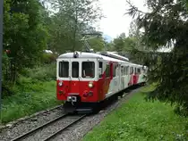 MC / tmr 1000 mm - Extrazug mit dem Triebwagen BDeh 4/4 7 und Steuerwagen BDt 63 unterwegs bei Les Marecottes am 24.08.2013