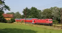 143 965-2 mit dem RE 22022 (T�bingen Hbf-Stuttgart Hbf) bei Wernau 13.7.13