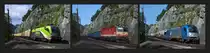 Einen bunten Vormittag gab es am 22.08.2013 mit CAT 1116 141, 1144 117 und LTE 1216 910 unter der Spie�wand bei Breitenstein am Semmering !
Wobei das ungew�hnliche Format mit der ungew�hnlichen Maschinen Vielfalt beim Upload leider etwas gelitten hat. Hier http://www.fotocommunity.de/pc/pc/mypics/1135158/display/31827028 gibt es das Fuzzi Mini-Kino etwas rauschfreier zu betrachten ... : ) 