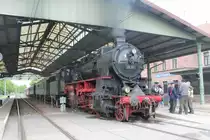 Dampflok der Nummer 58 311 in Karlsruhe Ettlingen am 19.05.2013