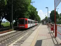 TW 2209 und TW 22?? konnten am 6.6.13 unterwegs als Linie 16 Richtung  Niehl, Sebastianstr. an der Haltestelle  Bayenthalg�rtel  aufgenommen werden.