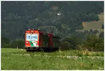STLB Triebwagen VT 31 + VS 43 f�hrt als R8713 von Unzmarkt nach Tamsweg. Niederw�lz 22.8.2013