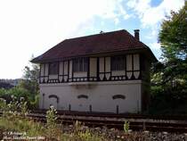 Das ehem. mechanische W�rterstellwerk Dieringhausen  am 07.10.2006