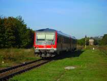 628 904/629 004 fahren als Lehrfahrt am 8.10.06 durch den Bahnhof Monsheim.