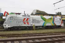 Passend (?) zum Dampfloktreffen im Waldviertler Eisenbahnmuseum Sigmundsherberg am 24.August 2013, das von den dort stationierten Lokomotiven 52.855, 93.1335 (beide kalt) und 93.1421 bestritten wurde, war auch die 1116 130-6 ausgestellt.