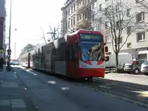 Am 12.3.07 war TW 4521 mit TW 45?? als Linie 12 Fahrtrichtung  Merkenich  unterwegs. Hier bildlich festgehalten in der wegen Bauma�nahmen bedingten provisorischen Wendeanlage in der Eifelstr.