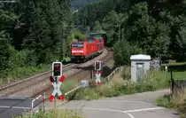 146 237-3  Karlsruhe  mit dem RE 5317 (Karlsruhe Hbf-Kreuzlingen) bei Gutach 20.7.13