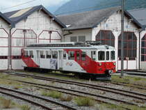 TMR / MC - Triebwagen BDeh 4/4 8 vor dem Depot in Vernayaz am 24.08.2013