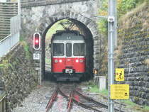 TMR / MC - Triebwagen BDeh 4/4 501 bei Rangierfahrt in Salvan am 24.08.2013