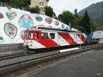 TMR / MC - Dienst-Triebwagen Xemh 4/4  6 in Finhaut am 24.08.2013