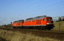  232 022 + 232 675  bei Leuna  24.03.03