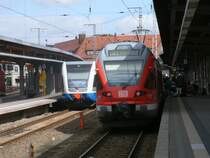 UBB und DB,am 16.Juli 2011,im Stralsunder Hbf.