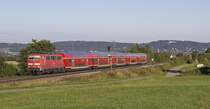 111 199-6 mit einem RE nach N�rnberg bei P�lling (06.09.2013)