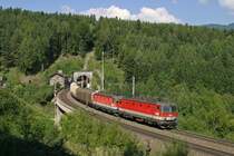 1144.231+046 mit G-55501 im Einschnitt zwischen H�llgraben und Steinbauer am Eichberg. 7.9.13