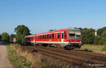 928 685 passiert kurze Zeit sp�ter als RB nach Neustadt/Holst. Ratekau Richtung Timmendorfer Strand. Aufgenommen am 06.09.13.