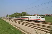 ICE 1 auf der Strecke von M�nchen nach Augsburg bei Hattenhofen am 31.08.2013