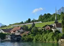 Ein ETR 610 nach Mailand am 26.08.2013 bei Einigen.