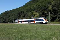 ET 150 ohne Beklebung als SWE 87755 bei Etzenbach auf dem Weg ins M�nstertal 05.09.2013. 