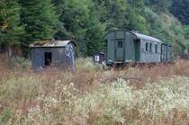 Alte Eisenbahnwaggons auf dem ehemaligen BW-Gel�nde in Calw am 7. September 2013.