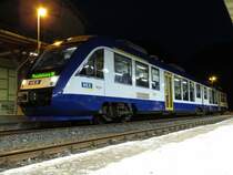 Am 27.08.2013 Abendstimmung im Bahnhof von Tahle HBF