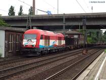 42014 der EVB fuhr mit einen intermodal am 05.09.13 durch hh-harburg