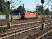 120 159-4 ist am 06.09.13 wie ein pfeil beim bhf harburg vorbei gerauscht