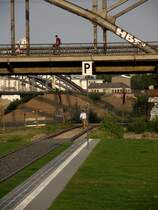 P Schild am 06.09.13 in Frankfurt am Main 